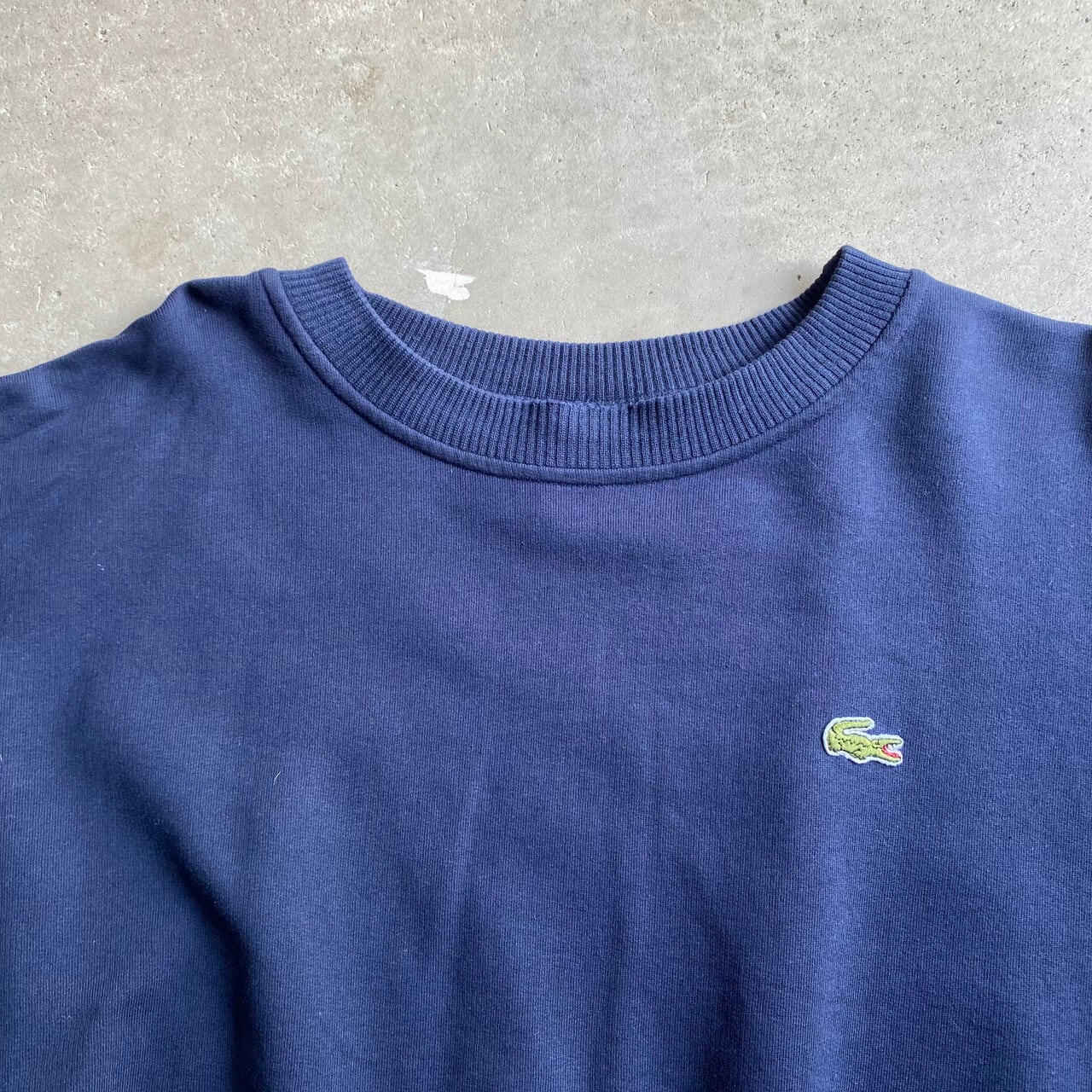 80‘s CHEMISE LACOSTE  ビッグ肉厚刺繍 スウェット