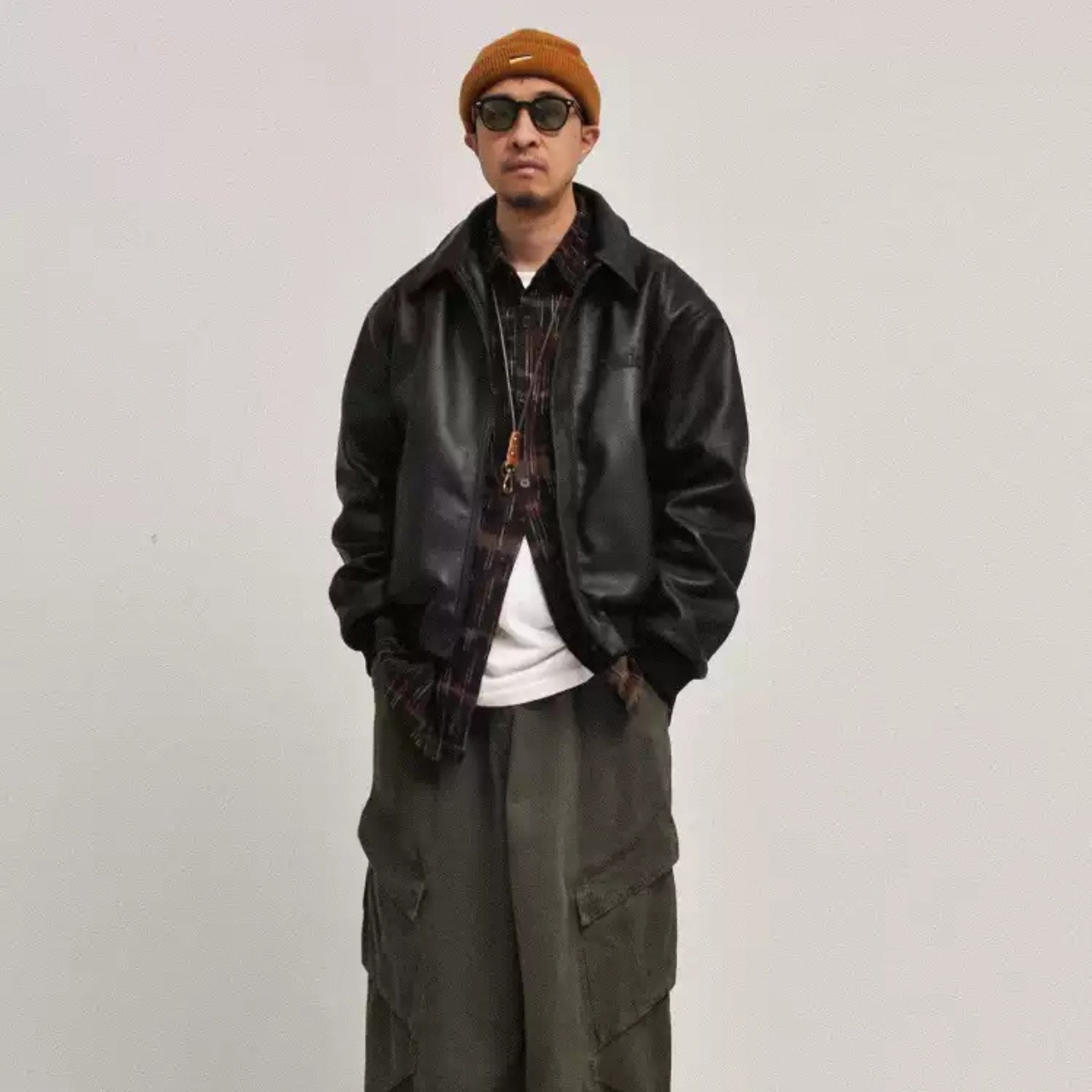 Y2Kモータークラシック PUレザージャケット K5455 - 1