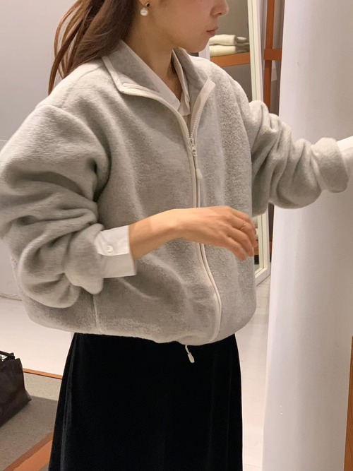 (予約) ounce / Snug fleece zip-up 2color
