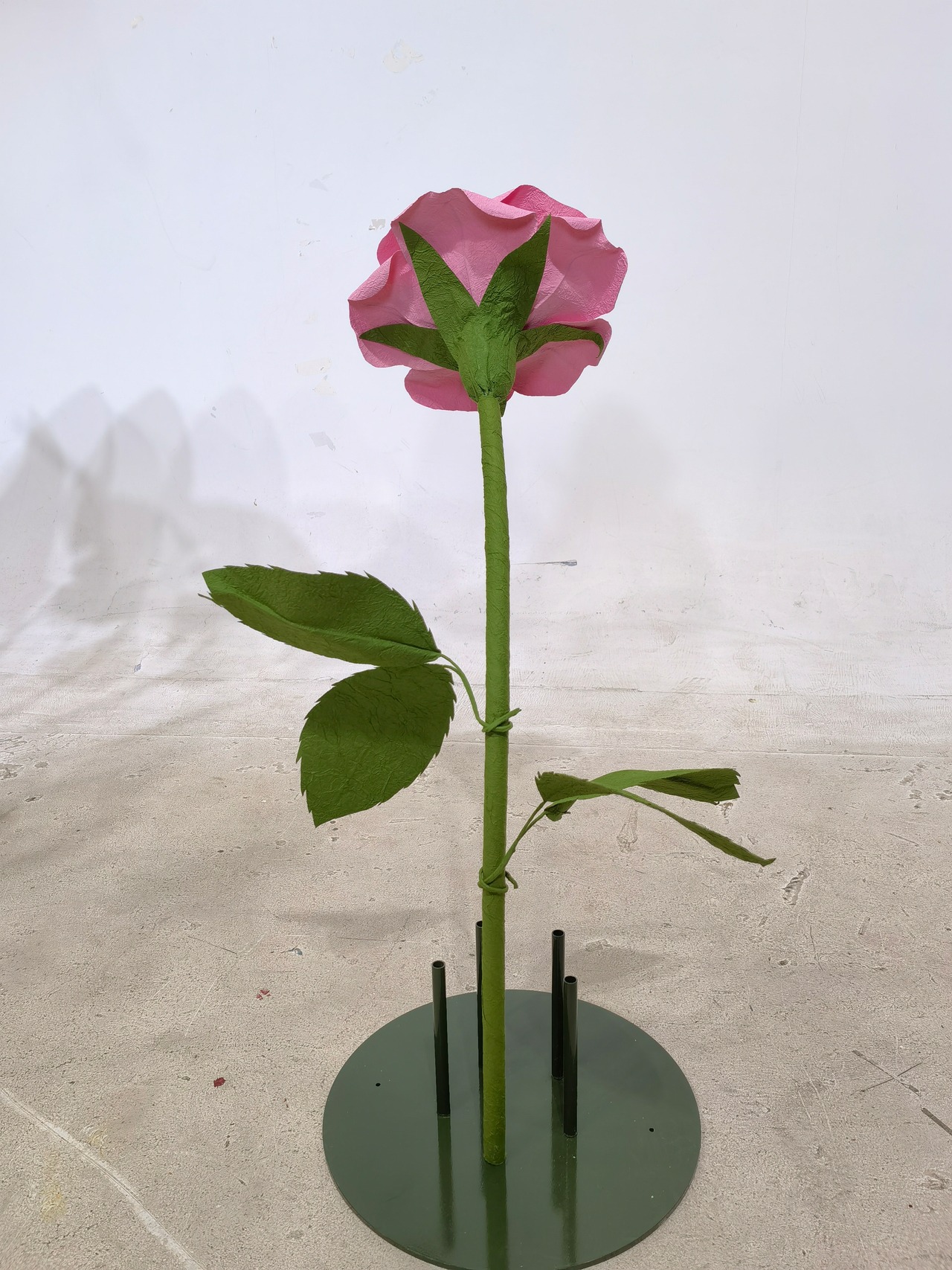 ペーパー ジャイアントフラワー バラ30cm ホワイト・ピンク