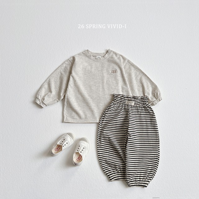 [即納L/XL]≪VIVID-I≫Embroidered Single T-Shirt oatmeal 42