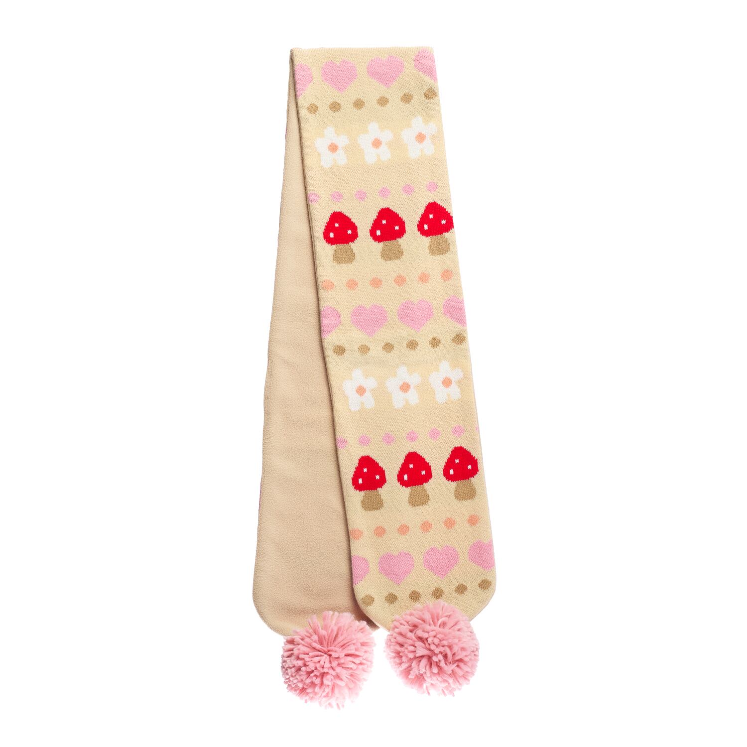 C2487M:Alpine Fairisle Knitted Scarf 3-10 Years-MULTI