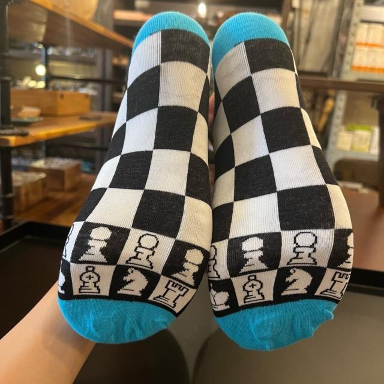 TOPANGA SOCKS Men's　Chess　靴下　メンズソックス　チェス　足元ファッション　プチギフト
