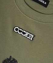 COOLAブルドッグプリントベーシックTシャツ (BEIGE) CQ-49004