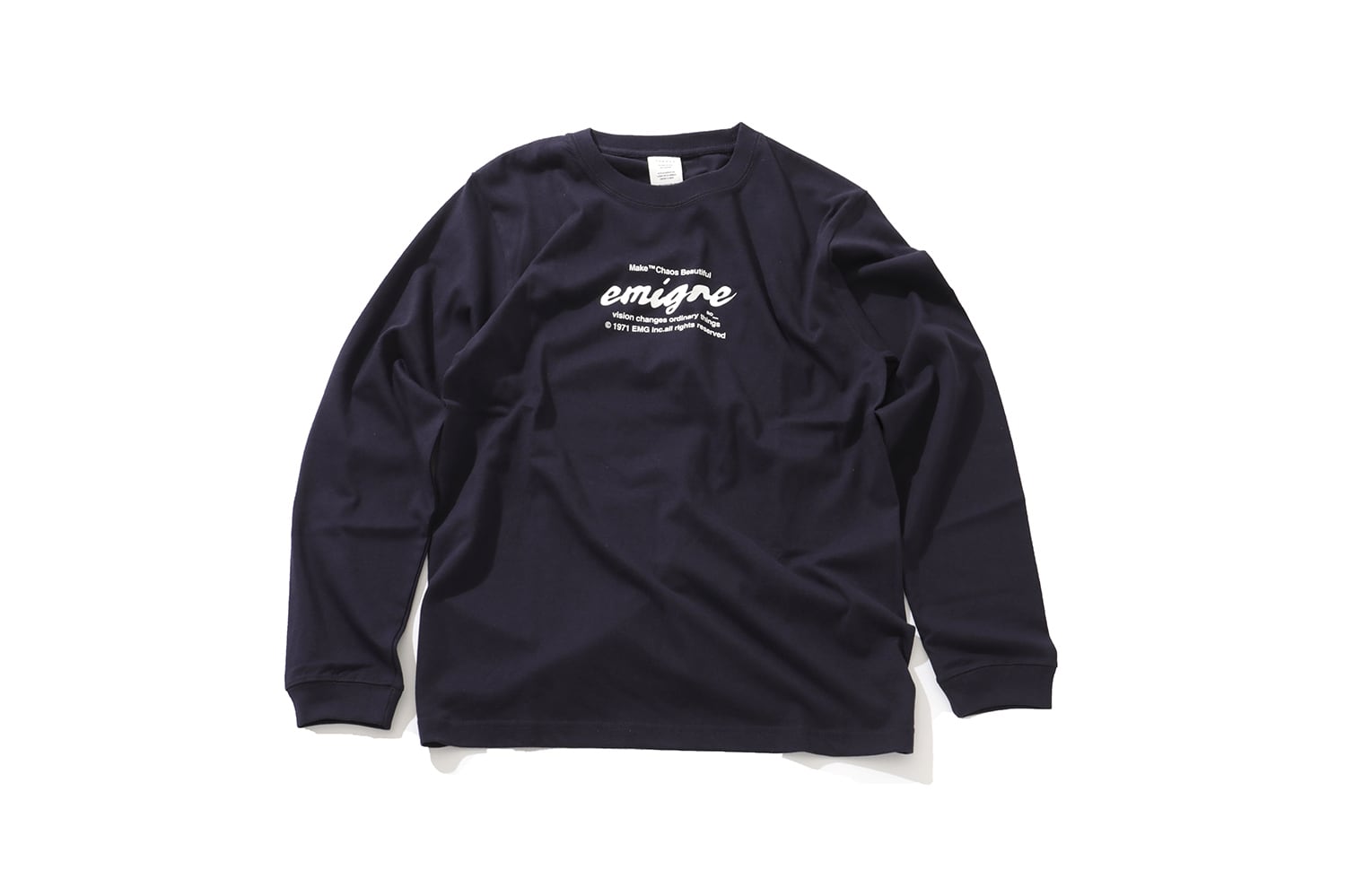 6.6oz コンフォート天竺 : リラックスクルーネックロンTEE "amigre"