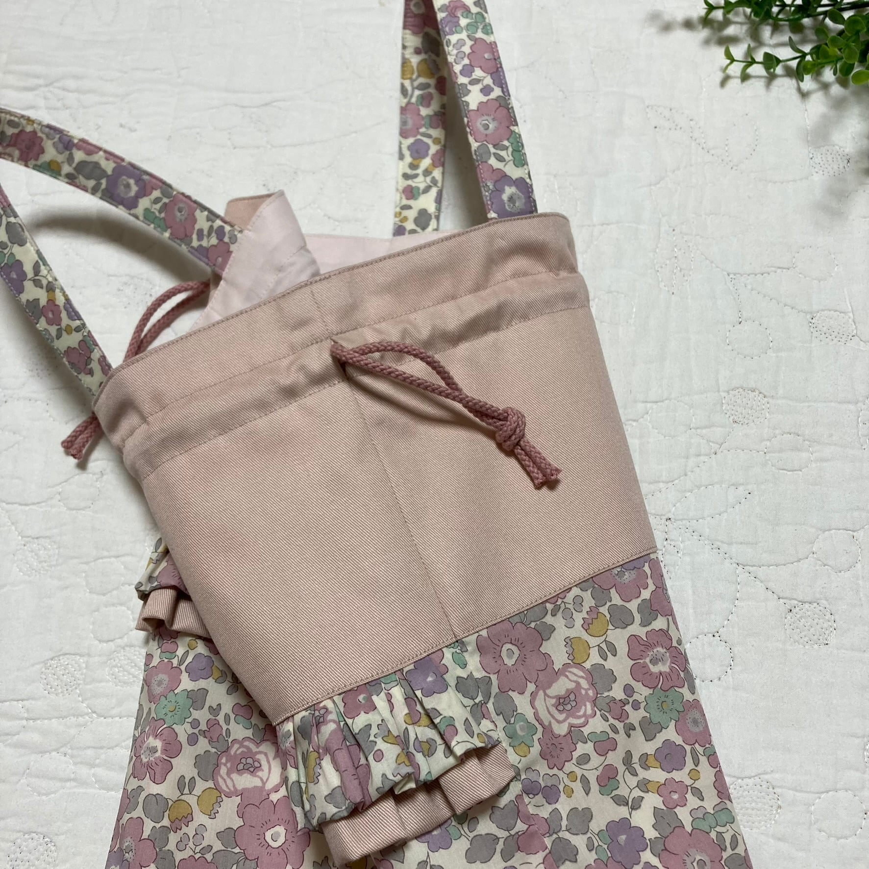 ハンドメイド お着替え袋 (体操服入れ 体操着袋 手提げ袋) リバティ 