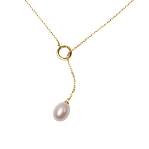 【新着特価】白真珠 ネックレス 女性をパールネックレス 調節可能な金属チェーン 金メッキシルバー925 長さ54cm