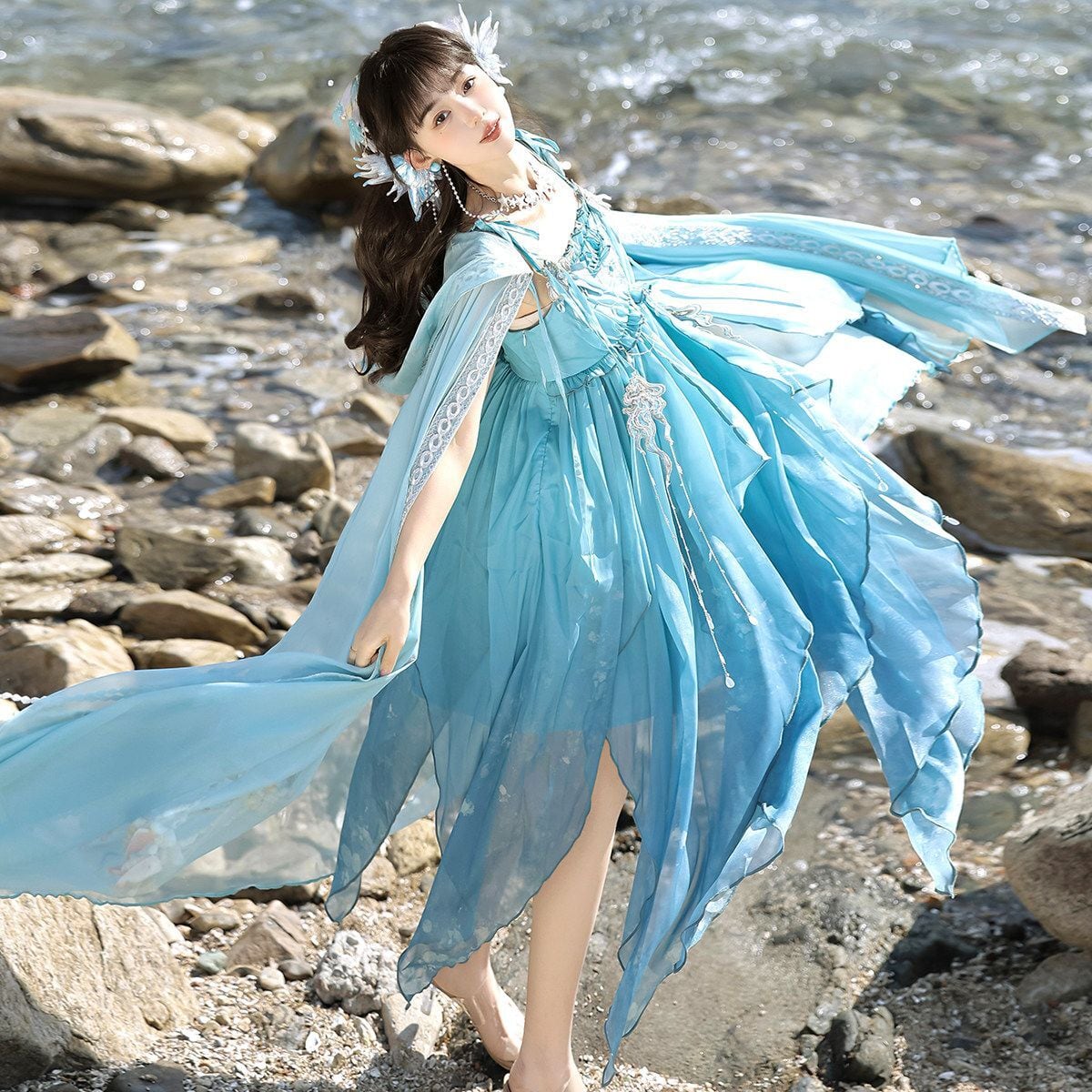 マーメイドベールシフォンドレスセット | Maiden's Rêve
