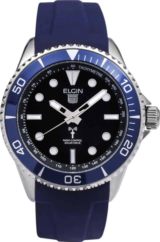 ELGIN　電波ソ－ラ－腕時計｜IN-003BL-BL