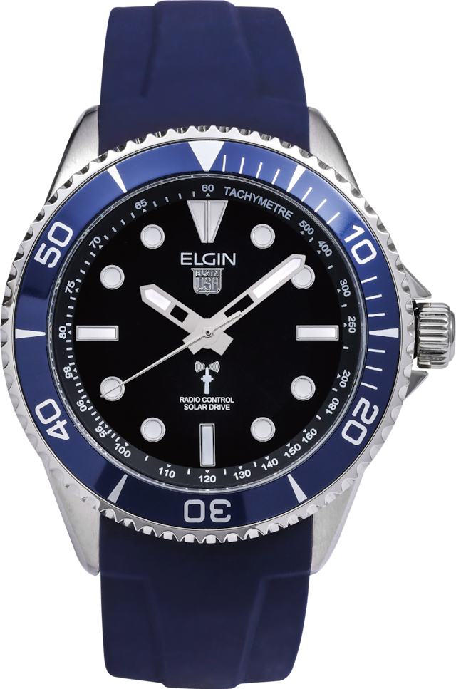 ELGIN　電波ソ－ラ－腕時計｜IN-003BL-BL