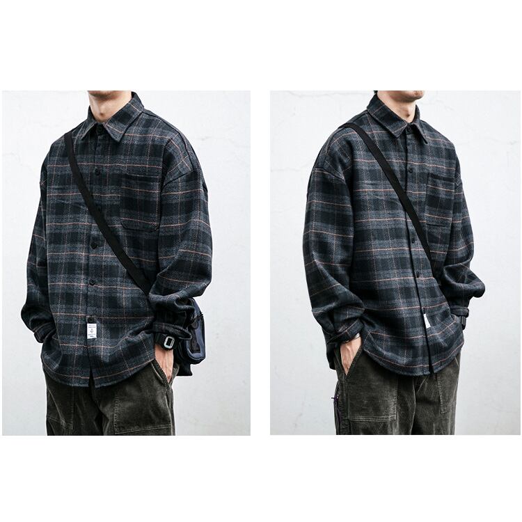 ★BRUSHED CHIC WARM CHECK SHIRT　　　32253