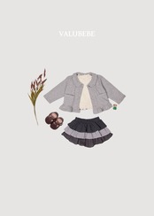韓国子供服 / 26Autumn / 〖取寄〗valubebe / フリル ティアード スカパン / ベビー服 / キッズ服 *6M~S*
