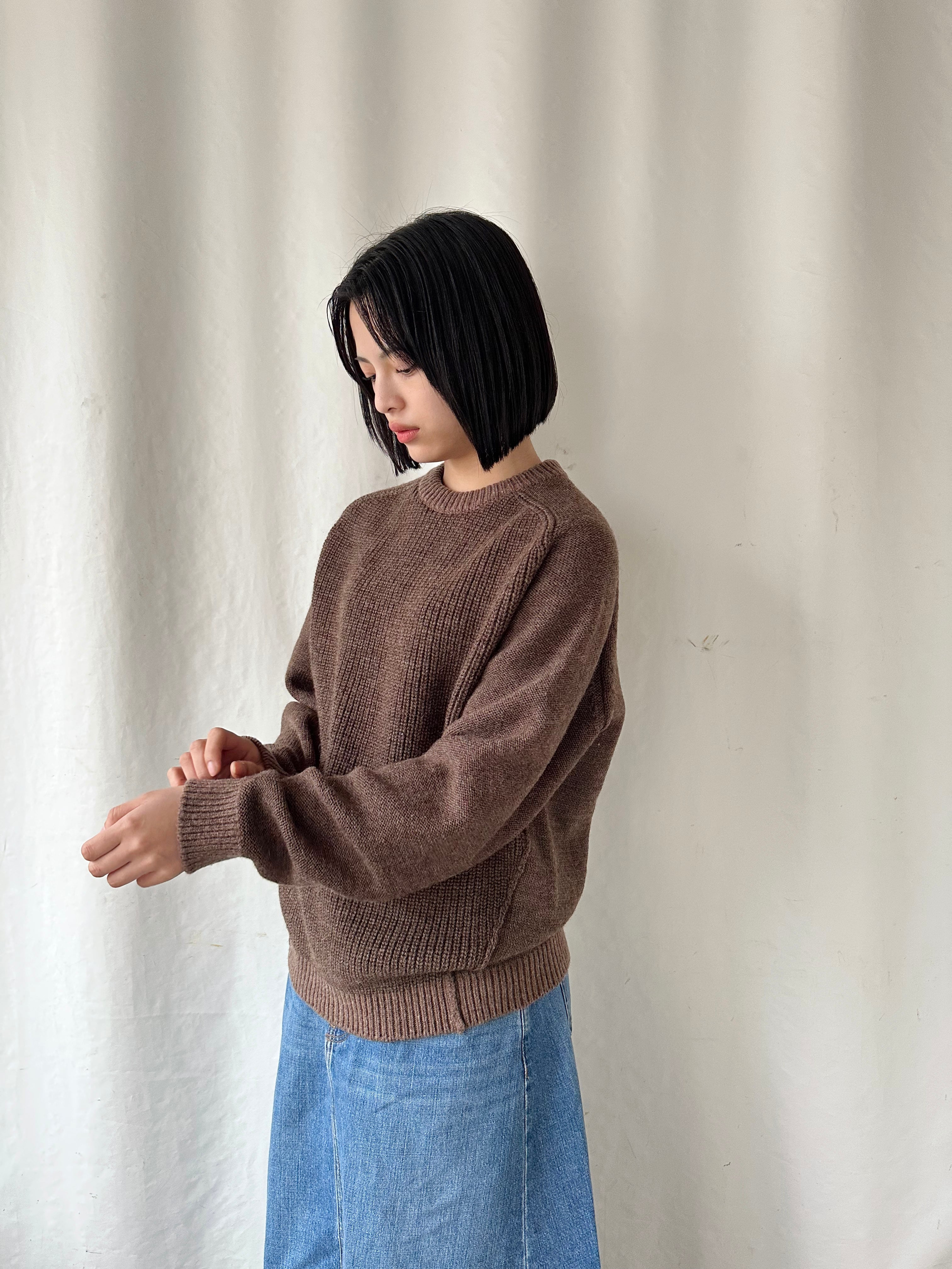 完売御礼】表裏どっちでも着れるニット「コンビ・リバーシブルPO