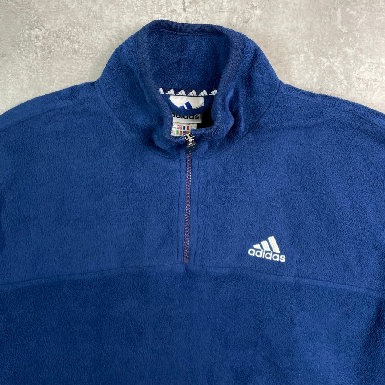 90年代 adidas アディダス パフォーマンスロゴ刺繍 ハーフジップ