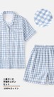 二重ガーゼ 半袖パジャマセット｜夏の寝苦しい夜、汗をかいてもベタつかない。100%綿のサラッと肌ざわり