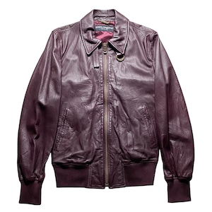 DOLCE&GABBANA reddish brown leather jacket