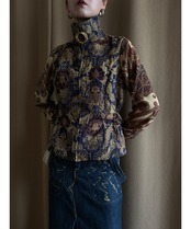 gobelin fabric brooch set vest-5041-10