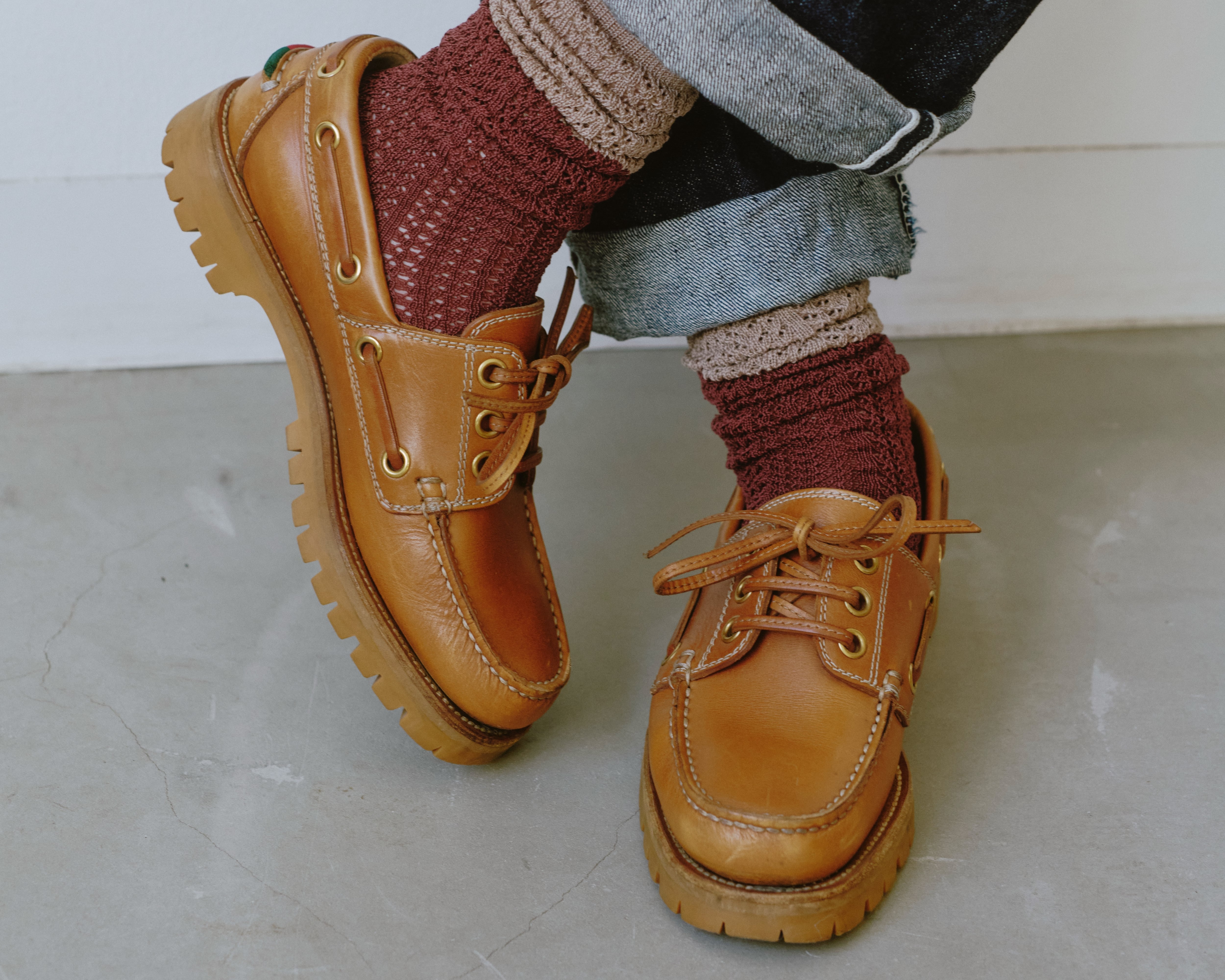 Lace long 2 tone men