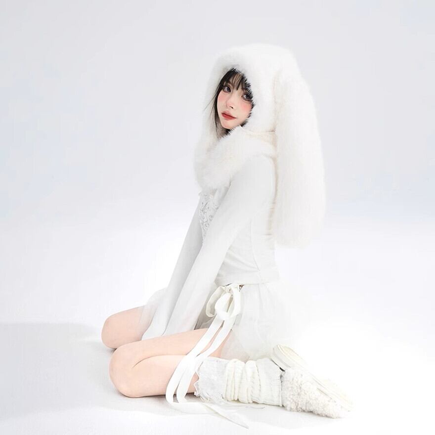 セミロリ ソフトロリータ もふもふ ふかふか うさ耳 帽子 ガーリー 甘