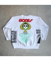 00s POWELL PERALTA Bootleg マルチプリント クルーネックスウェット