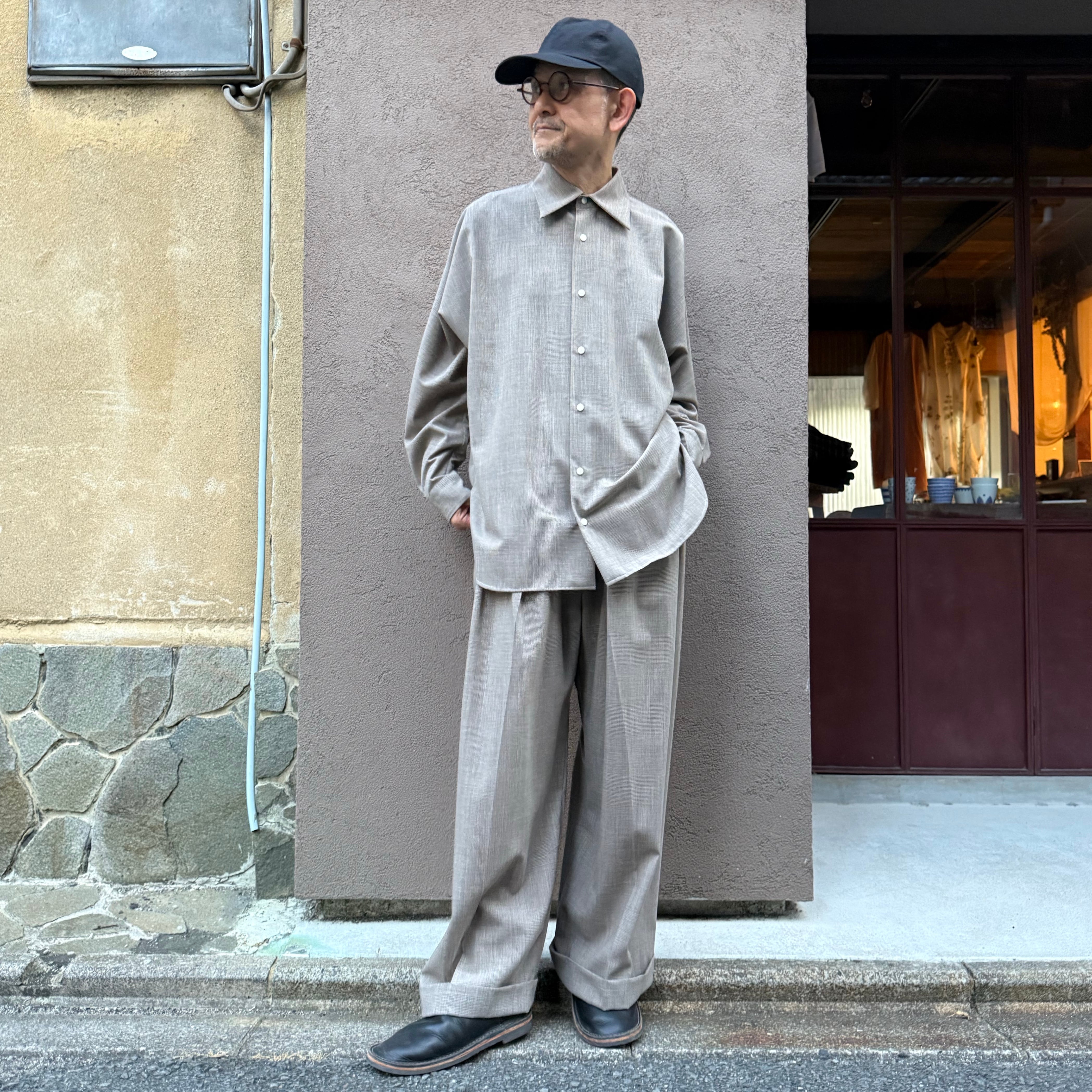 quitan／キタン WIDE R/C SHIRT ワイドR/Cシャツ GLEN CHECK #5150004
