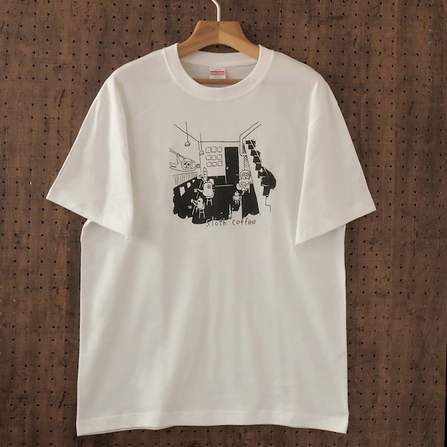 大橋裕之さんデザイン 喫茶スロースTシャツ(ホワイト)