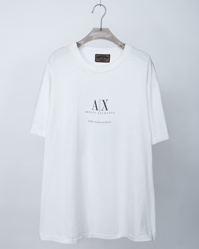 "ARMANI JEANS" both side print T-shirt