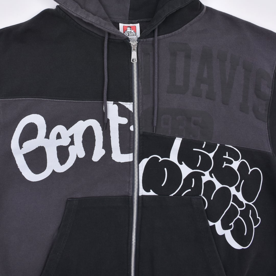 BEN DAVIS】ランダムロゴZIPパーカー | VOLCAN&APHRODITE