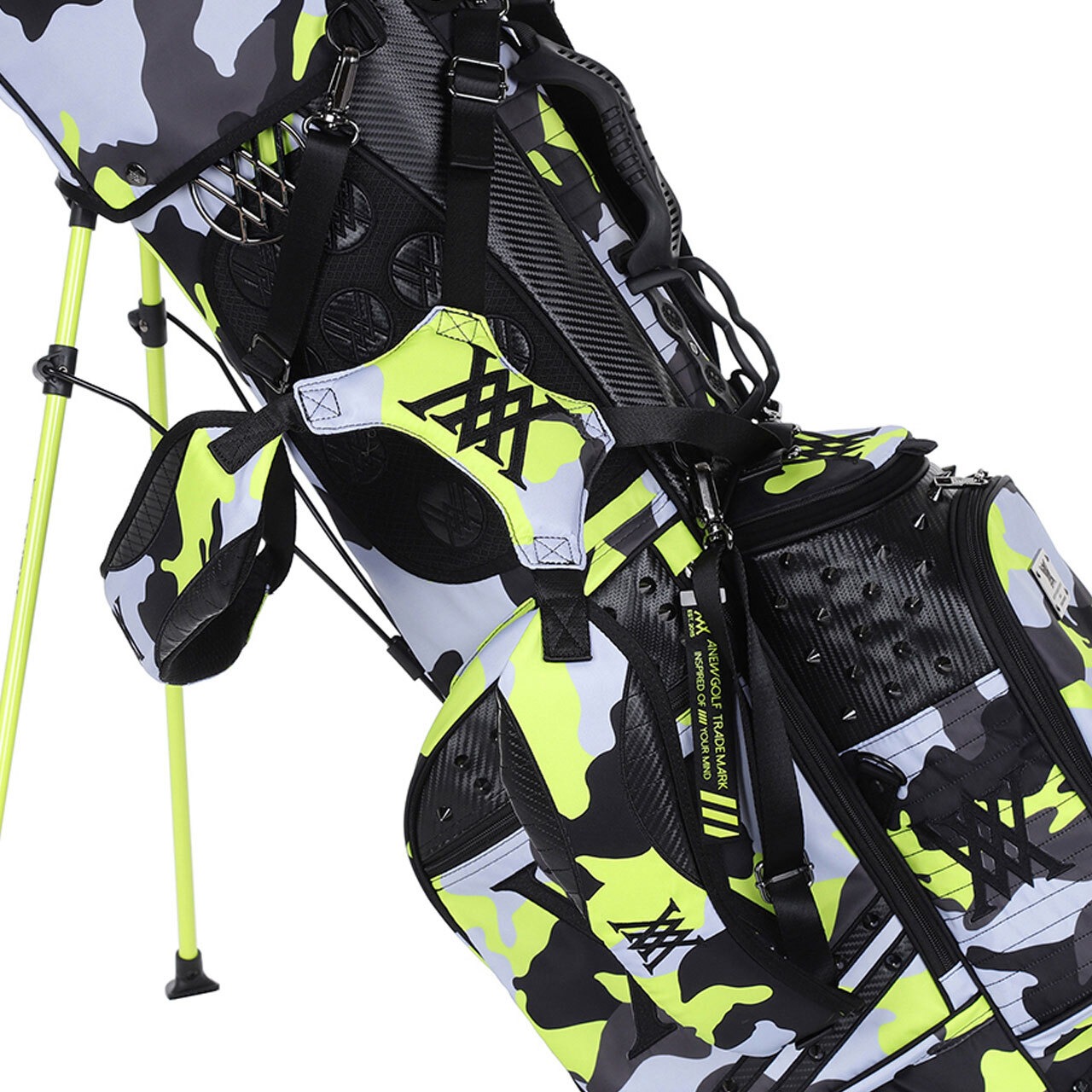 LIME CAMO Pattern Stand Bag [サイズ: F (AGCUUSB84LIF)] [カラー: LIME	]