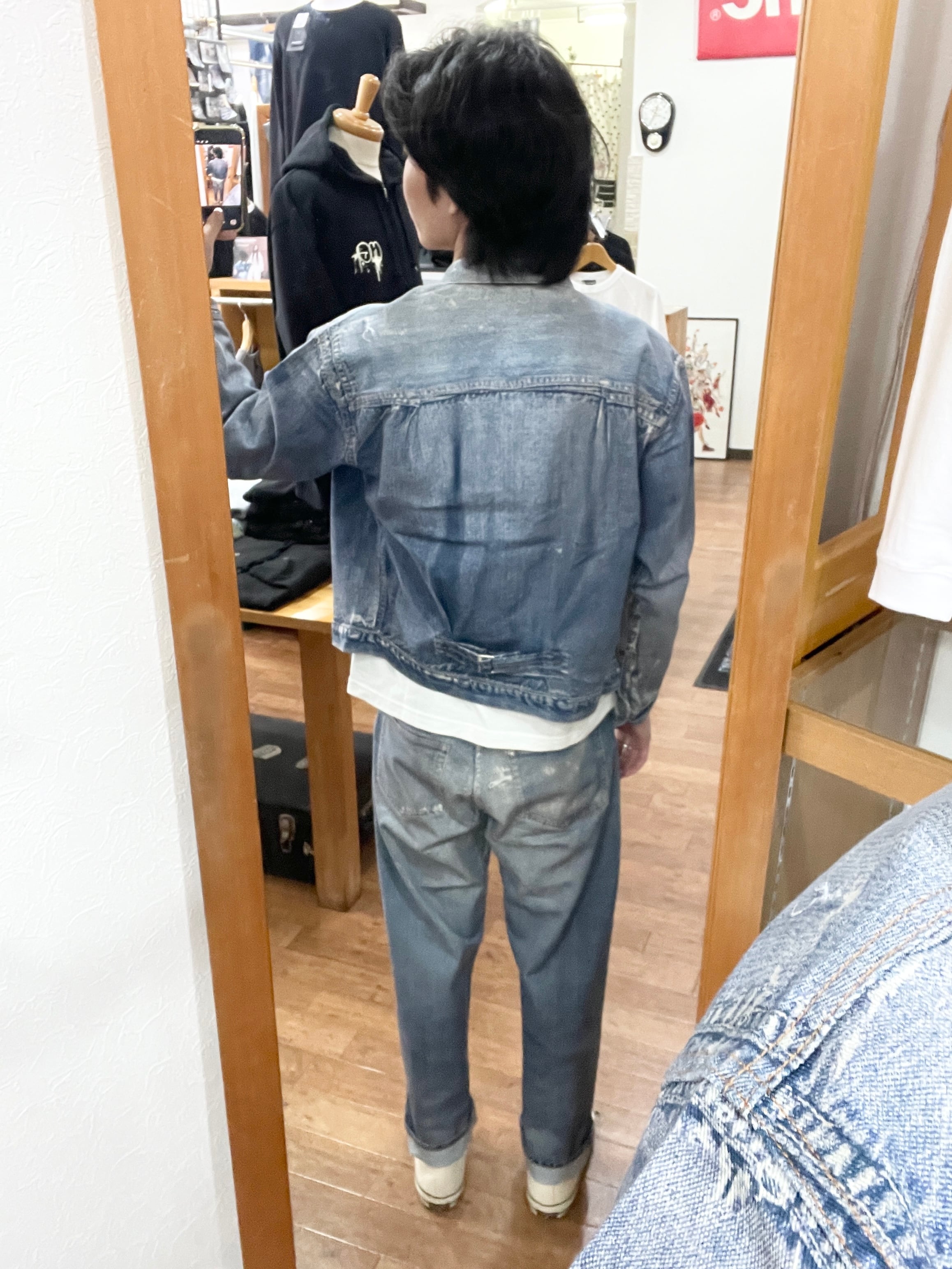 SLICK 【Trompe-l'oeil Denim 1st Type Tracker Jacket】 スリック