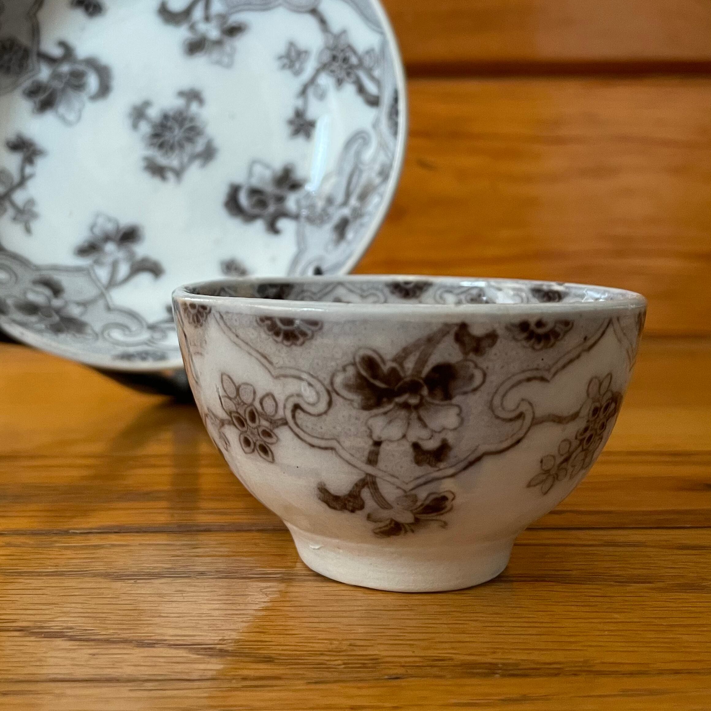 ティーボウル&ソーサー【ベルギー・1850年代】 | 暮らしの骨董店