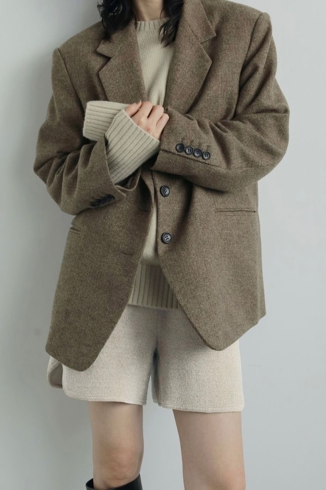ànuke　 Herringbone Wool Jacket ヘリンボーンウールジャケット　Beige