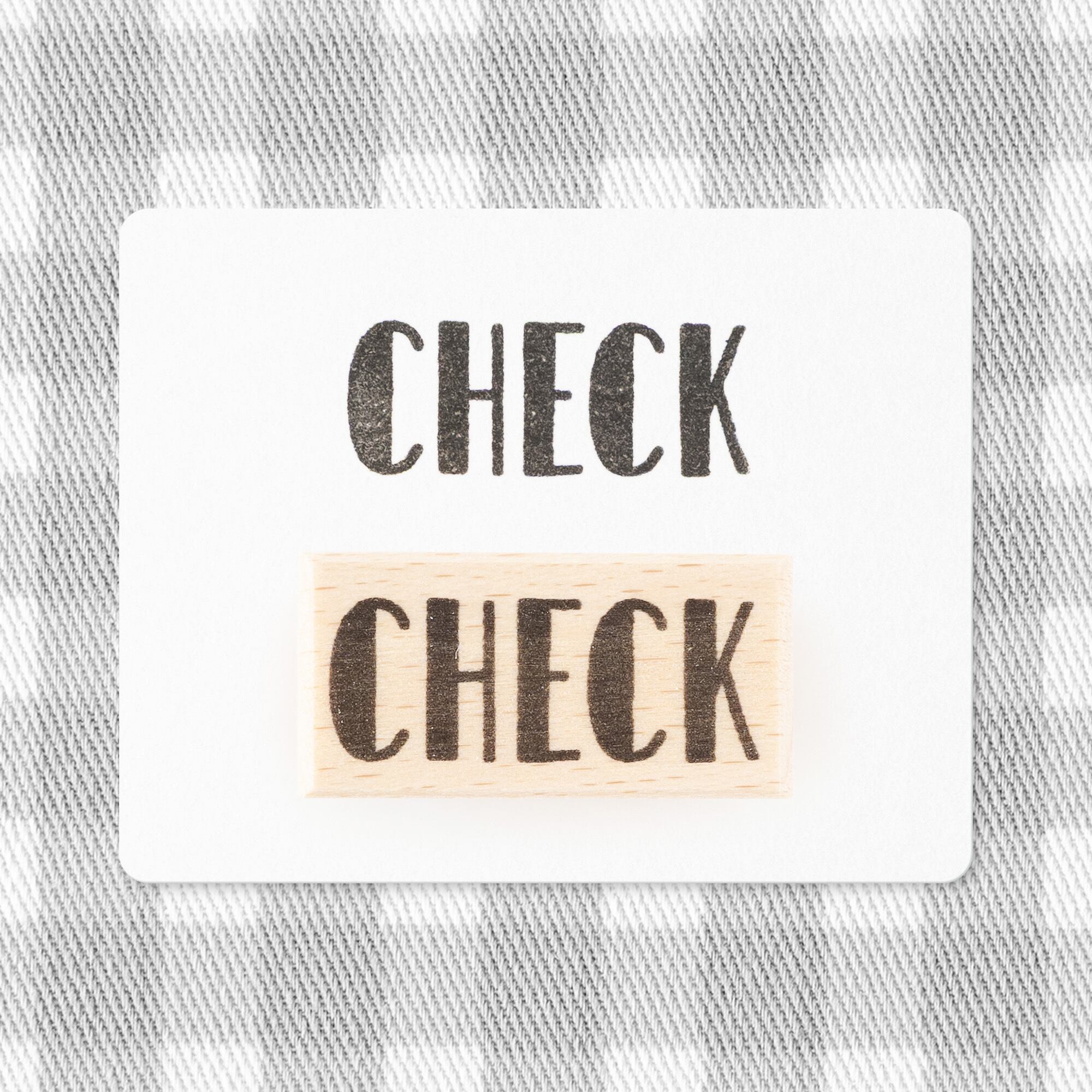 【大きな文字】CHECK_チェック | はんこ