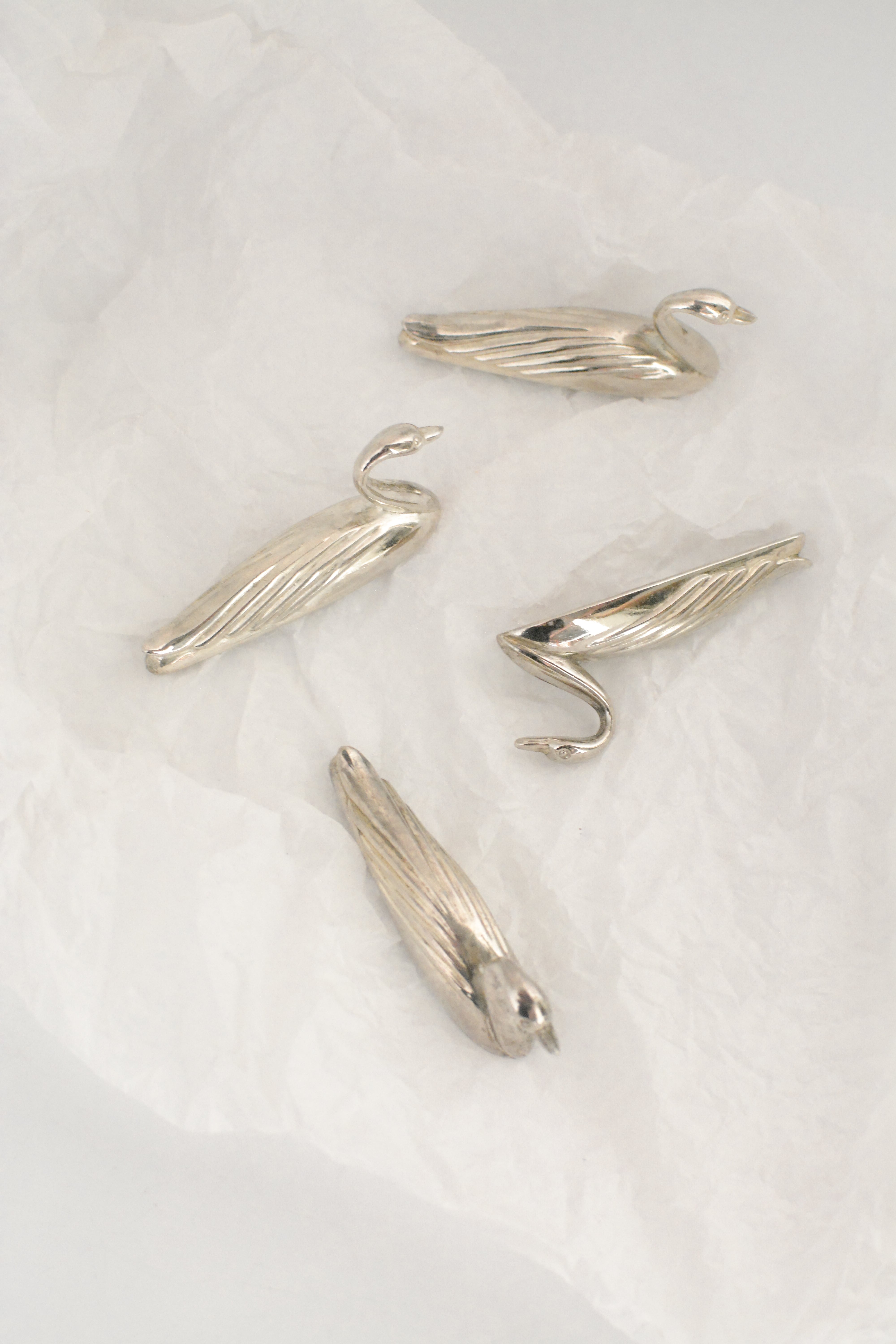vintage cutlery rests swan