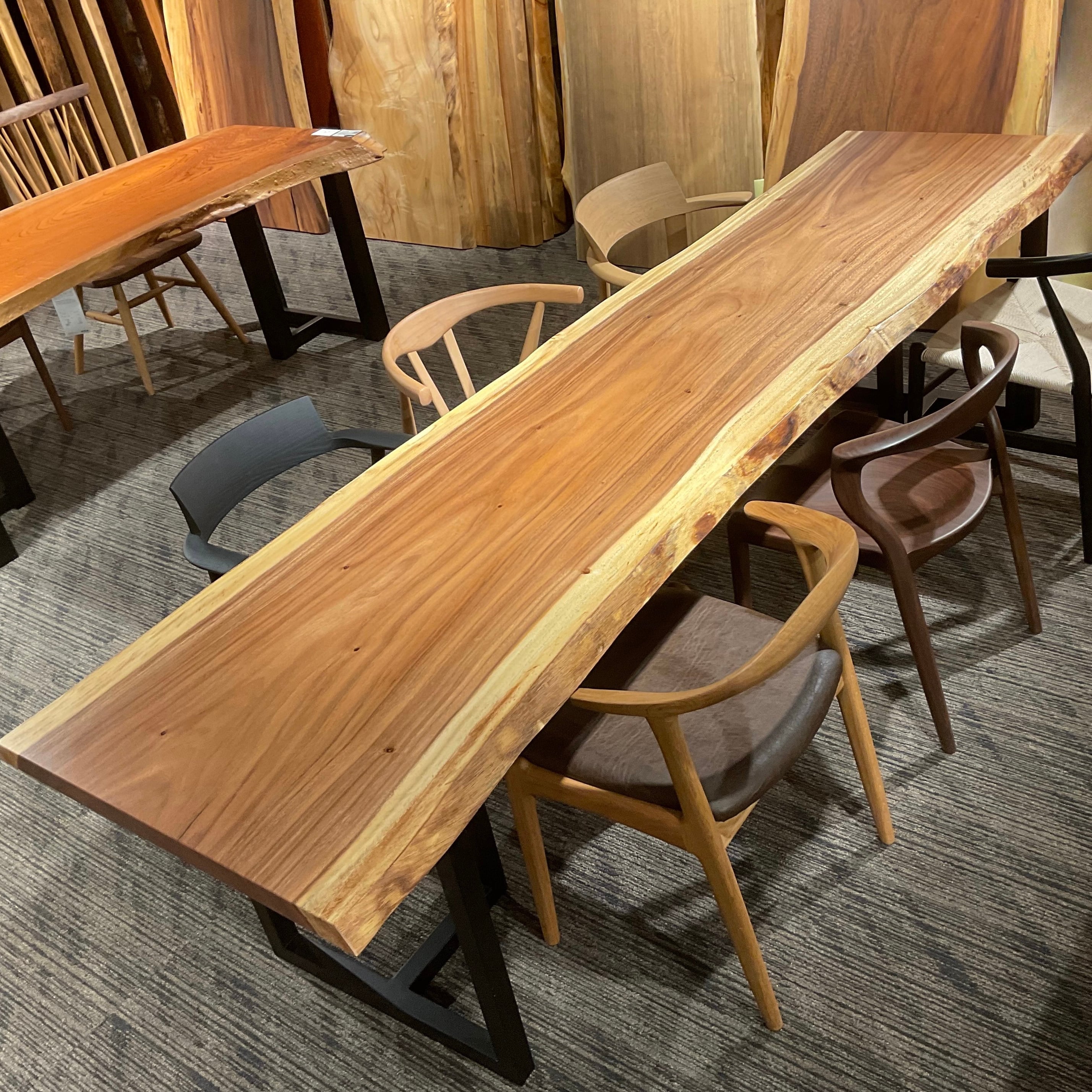 モンキーポッド_2700×600-700×40_横浜OUTLET PLUS_テーブル天板/一枚板 263073 t001