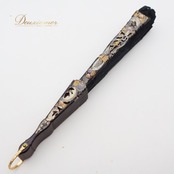 フラメンコ アバニコ 扇子 小物 小道具 27cm ブラック系 黒 ピンク系 ゴールド 花柄 カラフル レース アイテム 練習 舞台 イベント フラメンコ 舞台衣装 ダンス衣装 おしゃれ 用途多彩 デザイン 華やか ラグジュアリー