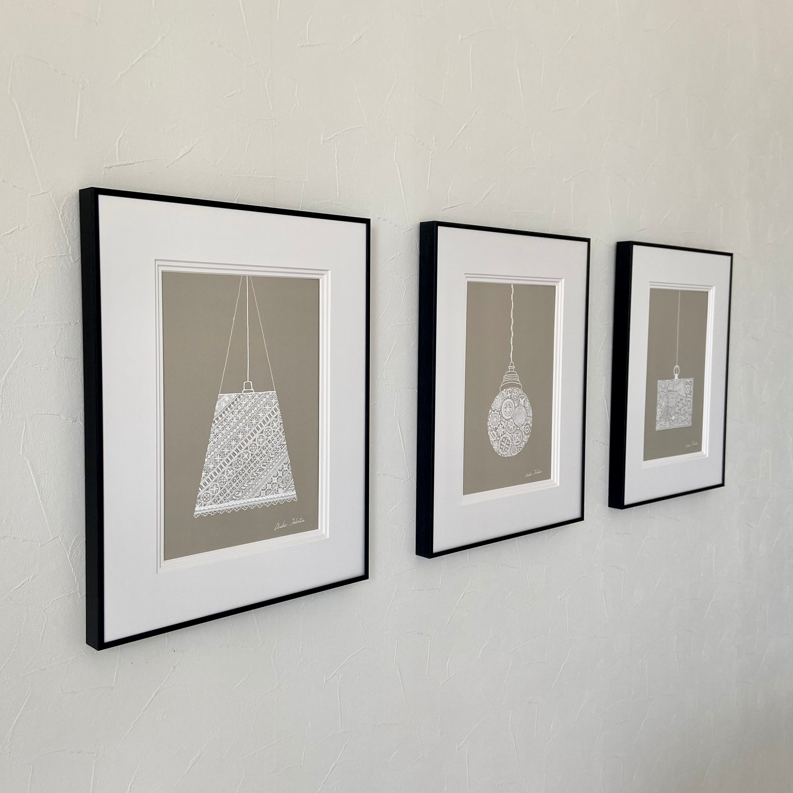 優しい灯りのアート1