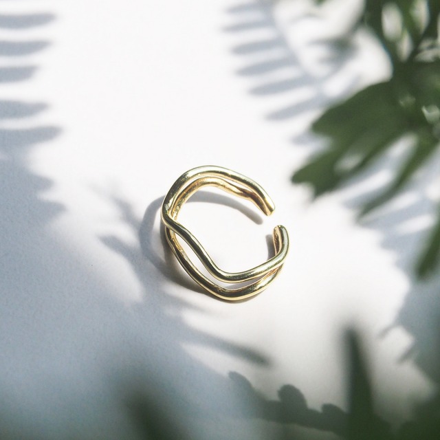 Wavy Double Ring | 2連リング | イヤーカフ