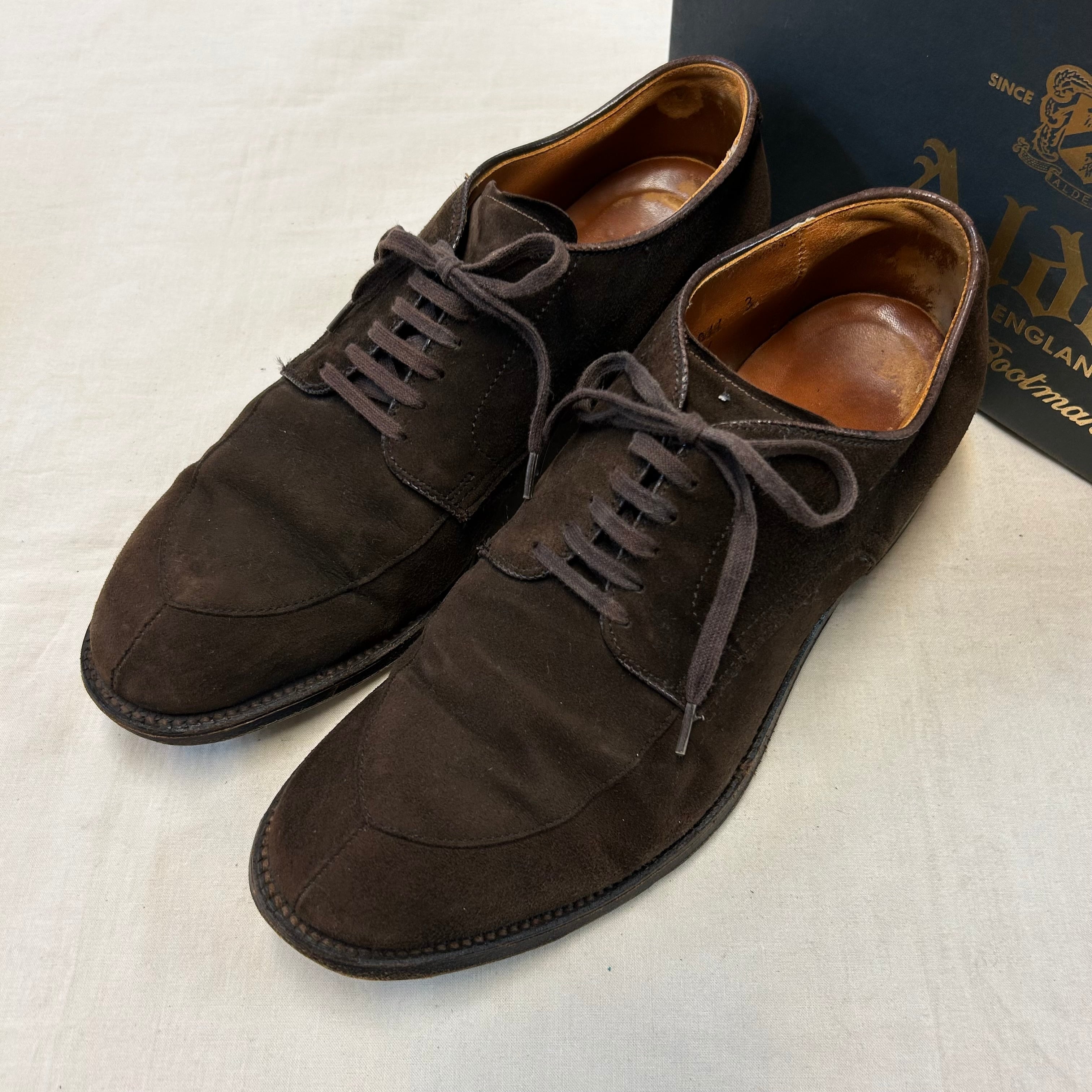 ビームス別注‼️Alden 54351 V-Tip スエード ダークブラウン Alden 