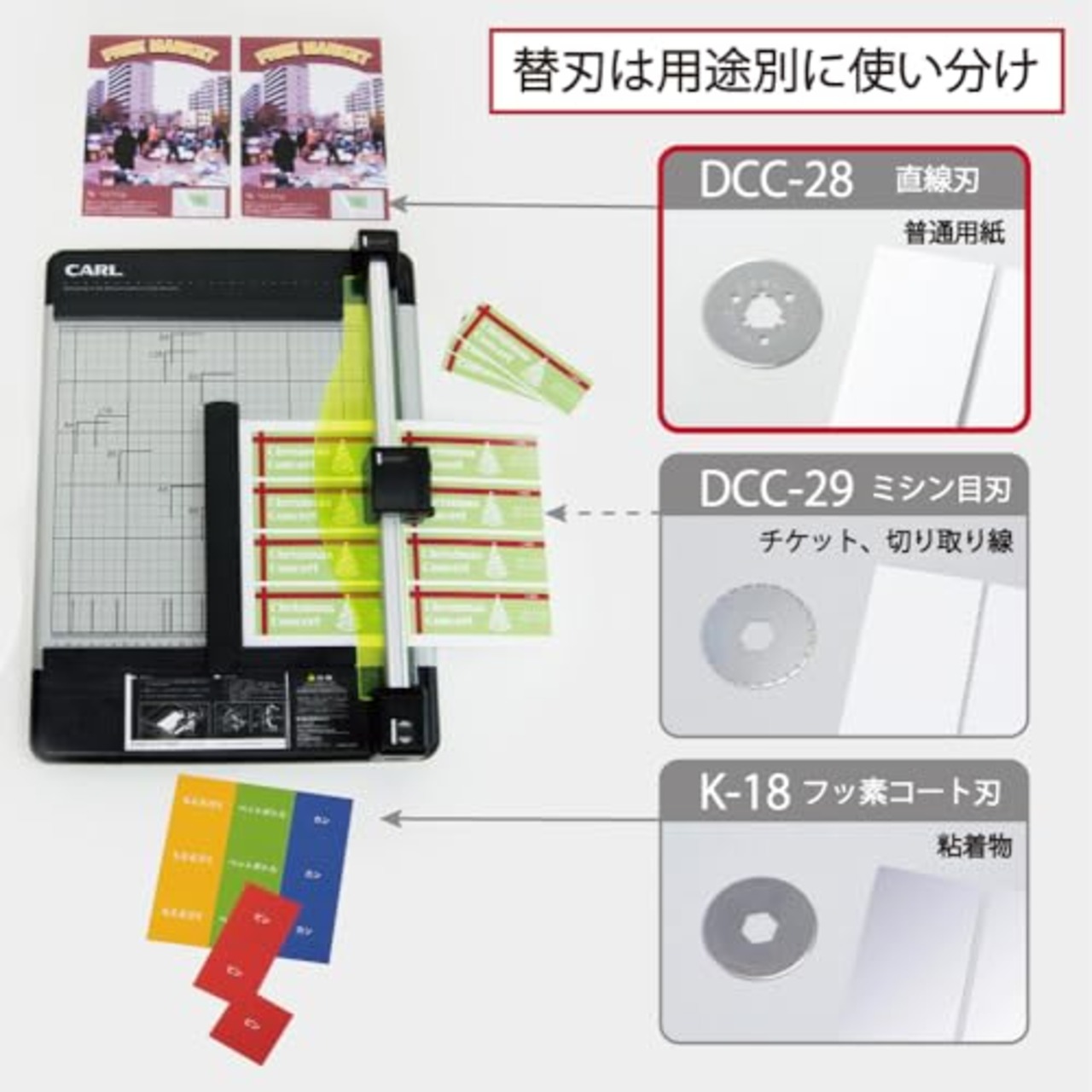 カール事務器(CARL) 裁断機 ペーパーカッター 替刃 日本製 丸刃 DCC-28