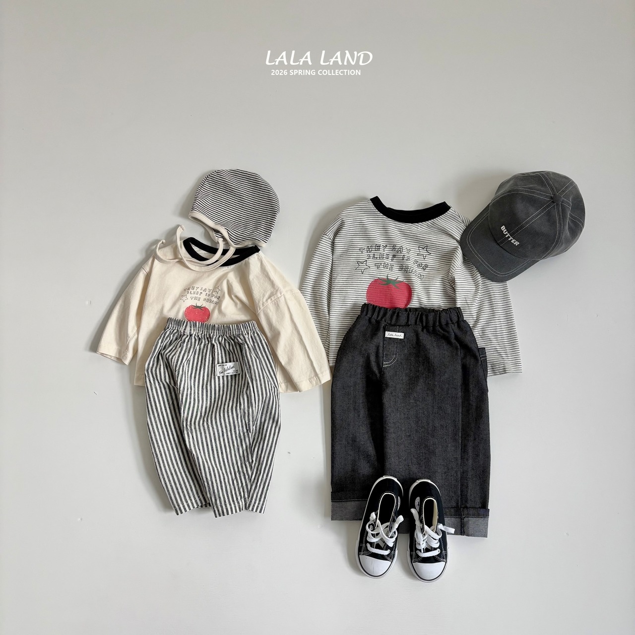 【LALALAND】ロールアップデニムパンツ／インディゴ（80〜130cm） - 5