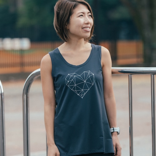 Ladys Heart Logo Tank top (black)