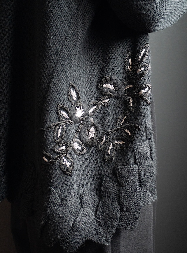 unknown 1980s Jagged hem cardigan