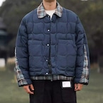 Quilting Long Sleeve Waist-Length Snap Button Light Down Jacket ◇3color H0961