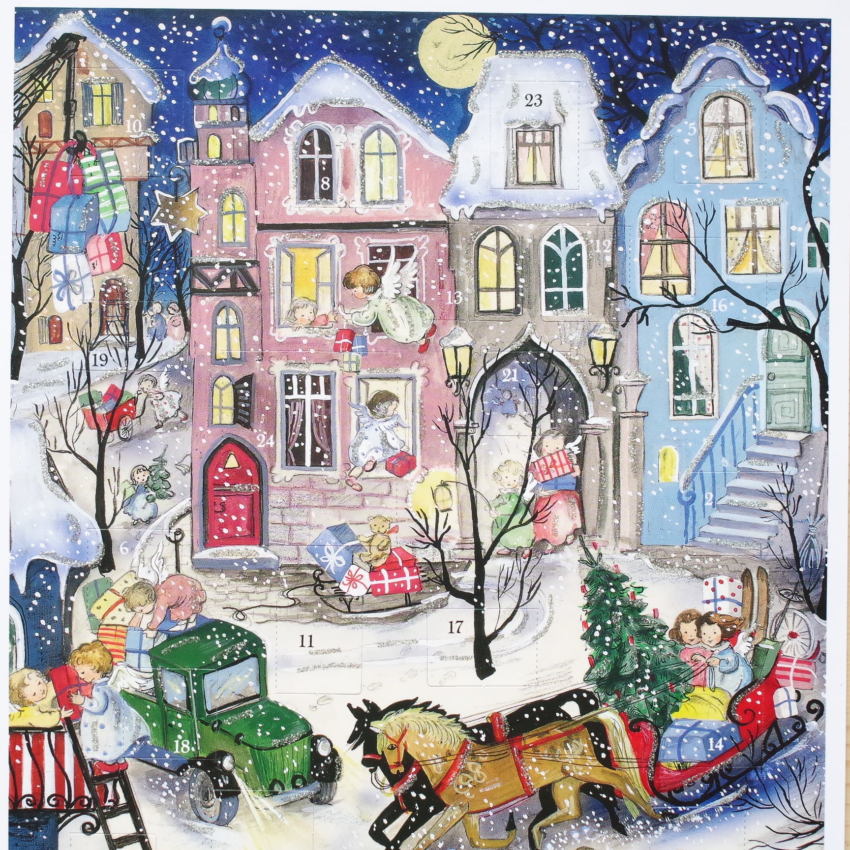 アドベントカレンダー 馬そり（A4サイズ） | 木のおもちゃ専門店