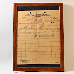 1937's - Anvil Brand- Invoice Frame