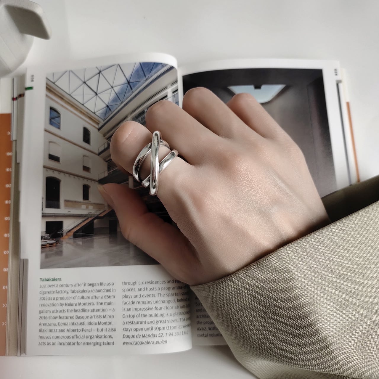 silver925トリニティーシルバーリング Trinity ring 925刻印インポート