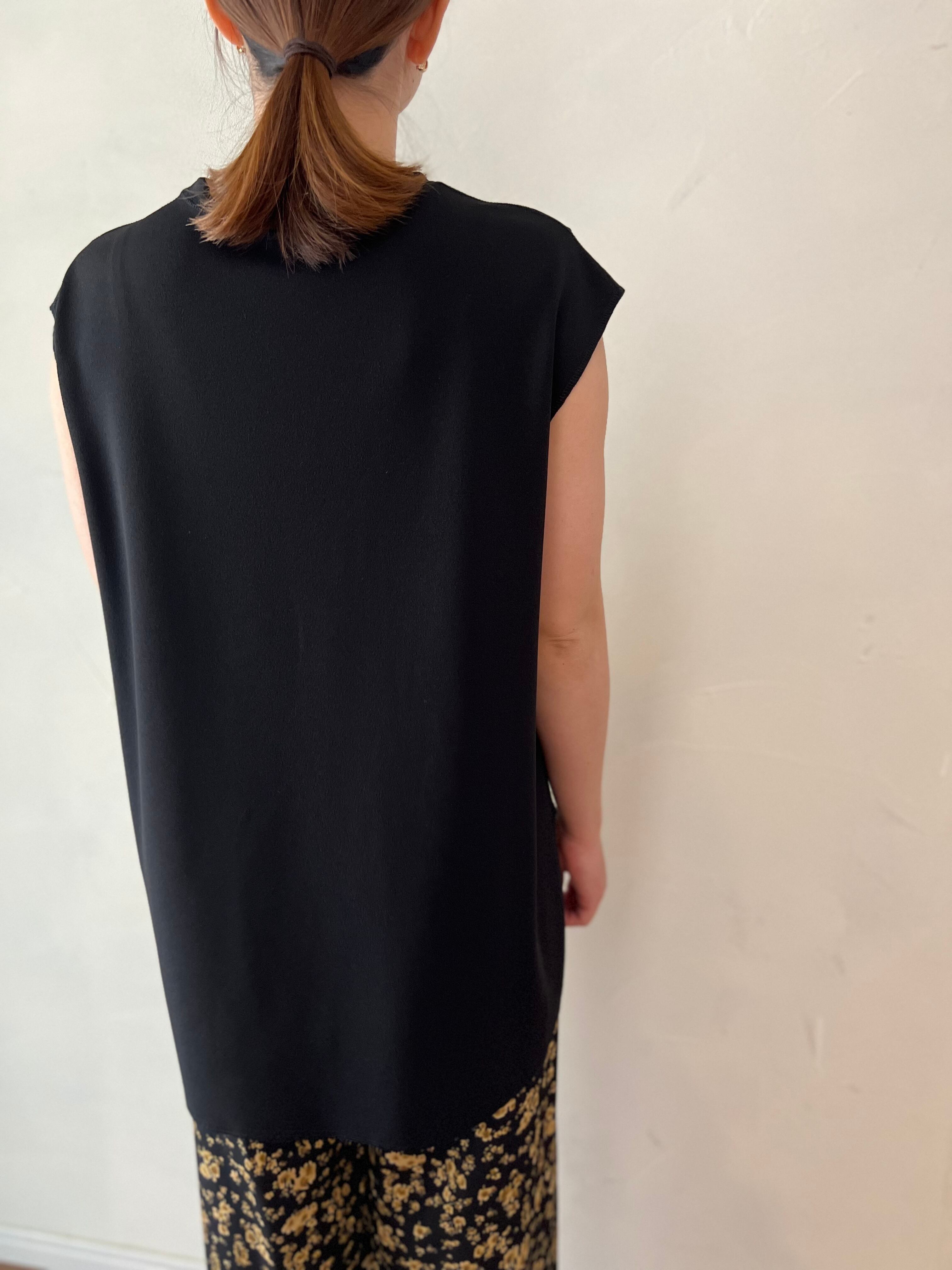 【ma couleur/ヤマトドレス】 ジョーゼットライトジャージＶガゼットタンク J-4762