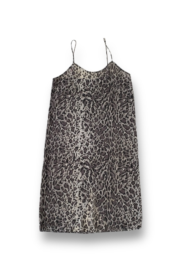 Leopard pattern camisole petticoat