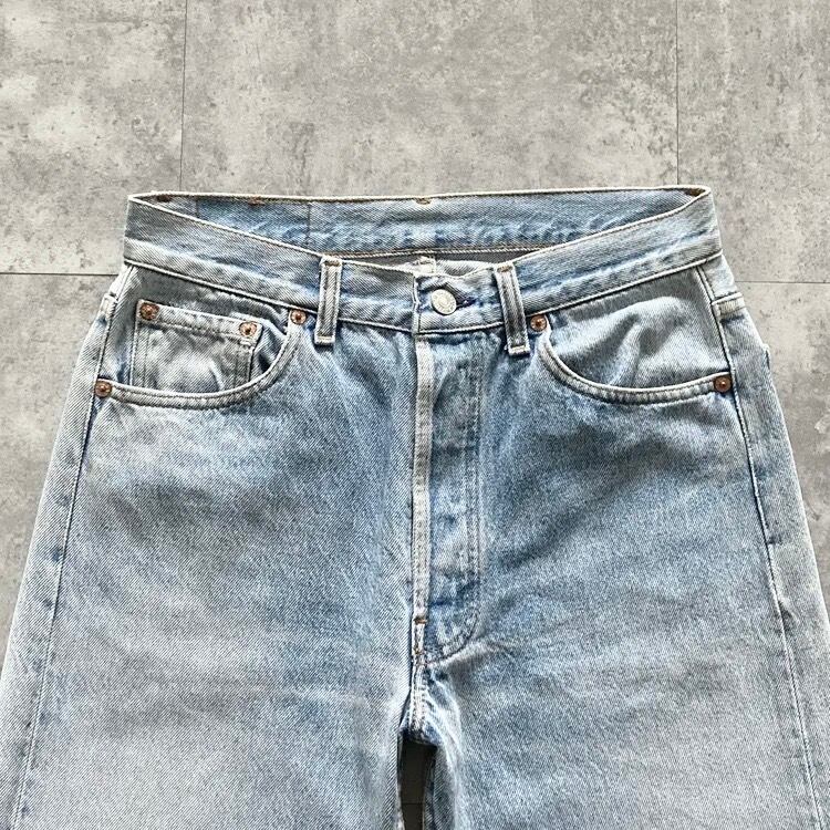 W30 L36】90's US.Levis 501 リーバイス バレンシア工場(555) ボタン裏